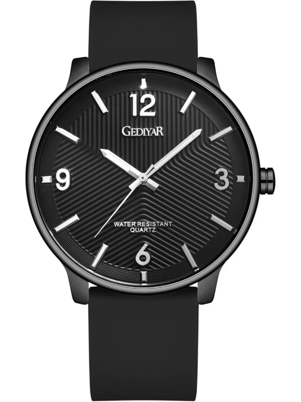 Men's Black Analog Quartz Simple Ultra Thin Waterproof Minimalist Wrist Watch